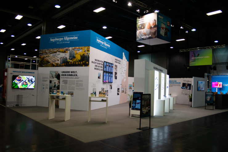 Messestand Augsburger Allgemeine auf der A/FAIR 2026