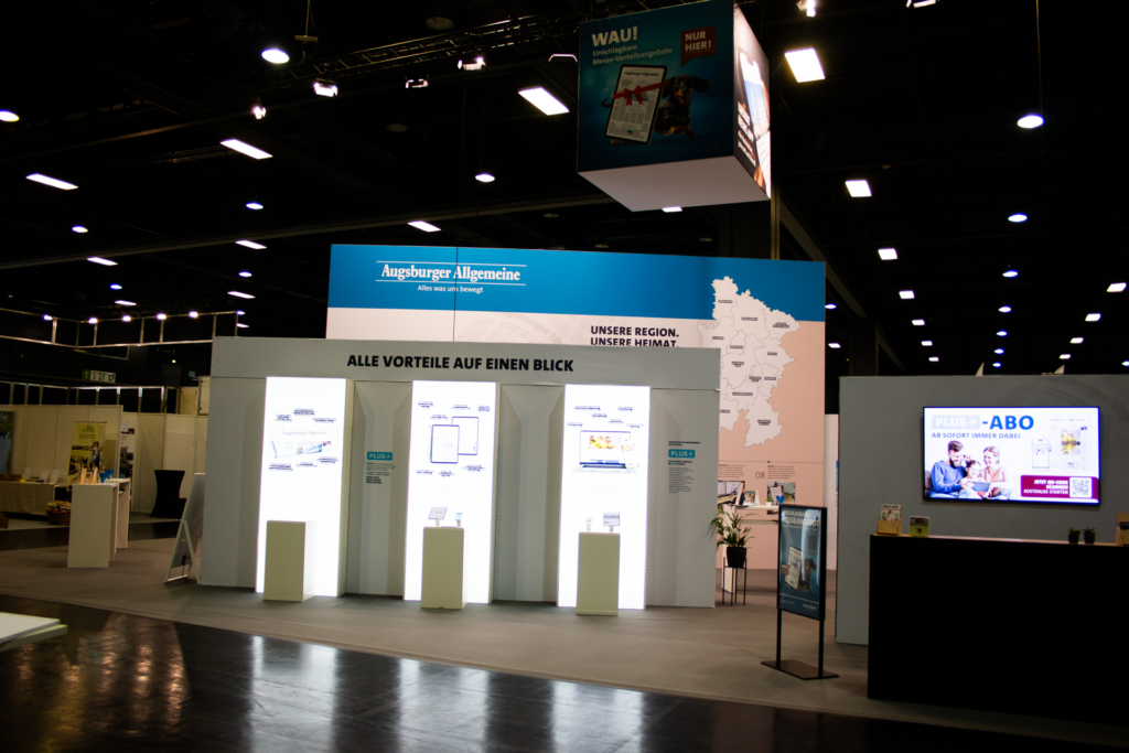 Messestand Augsburger Allgemeine auf der A/FAIR 2026