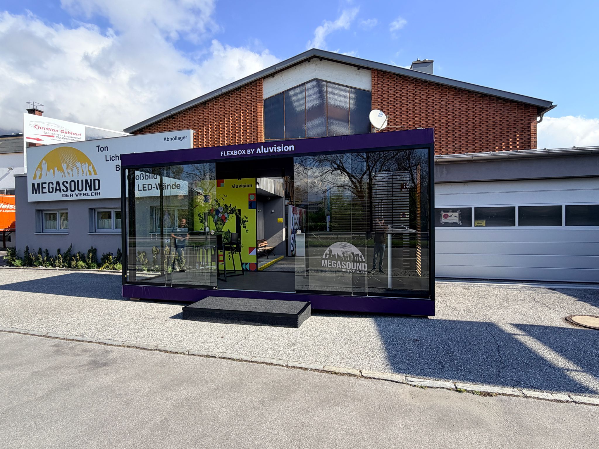 Flexboxpromotion beim LED Event von Auer Messebau und Megasound in Innsbruck